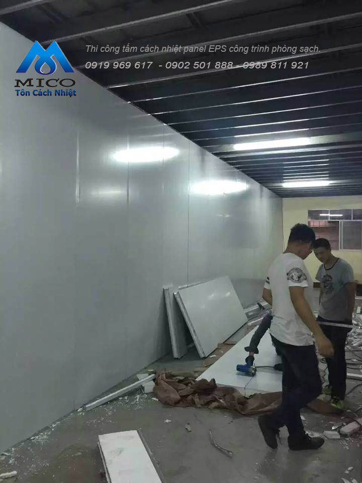 Công ty Mico thi công tấm cách nhiệt panel EPS 2