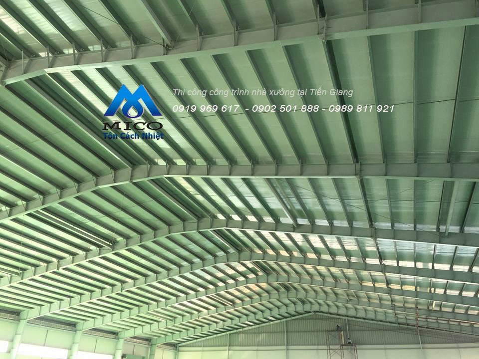 Thi công công trình nhà xưởng tại tiền giang 10