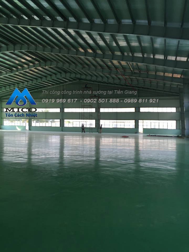 Thi công công trình nhà xưởng tại tiền giang 13