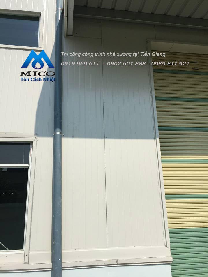 Thi công công trình nhà xưởng tại tiền giang 7