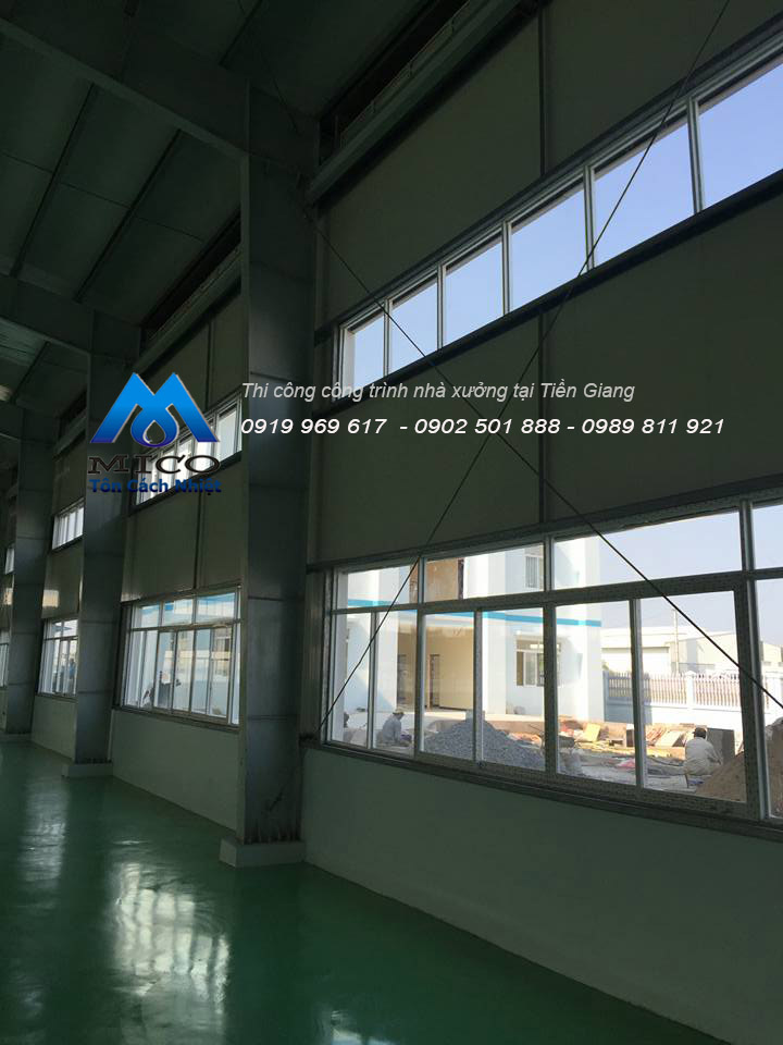 Thi công công trình nhà xưởng tại tiền giang 8