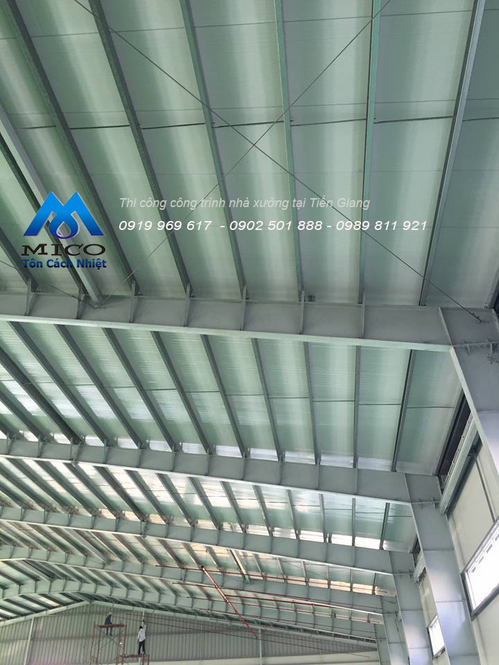 Thi công công trình nhà xưởng tại tiền giang 9