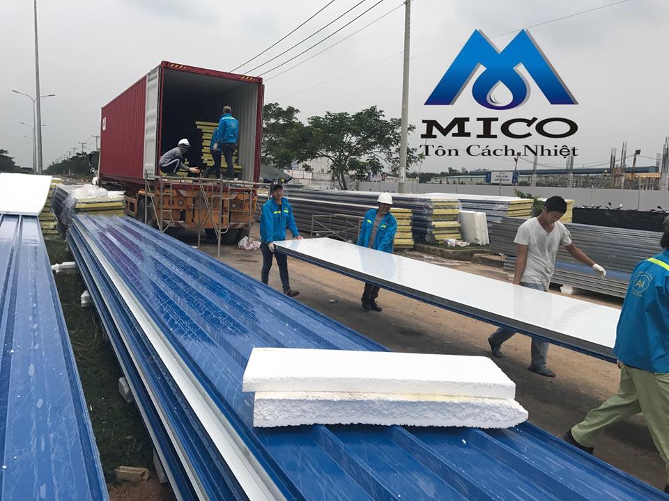 Panel EPS mái, Tôn xốp EPS cách nhiệt 3